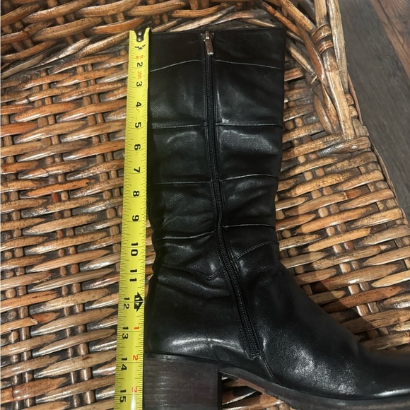 Gino Rossi  Black Leather Riding  Boots fully lined with Sherpa. - Picture 8 of 14